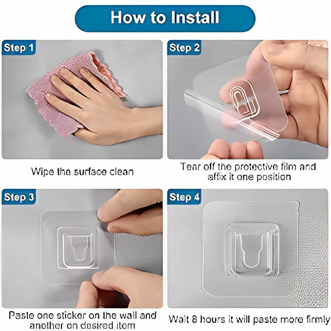 نگهدارنده دیواری چسبی مدل نر و ماده  3سری برند Gambit